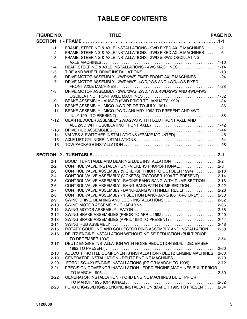 JLG 80HX_HX+6 Parts Manual User Manual | Page 5 / 380