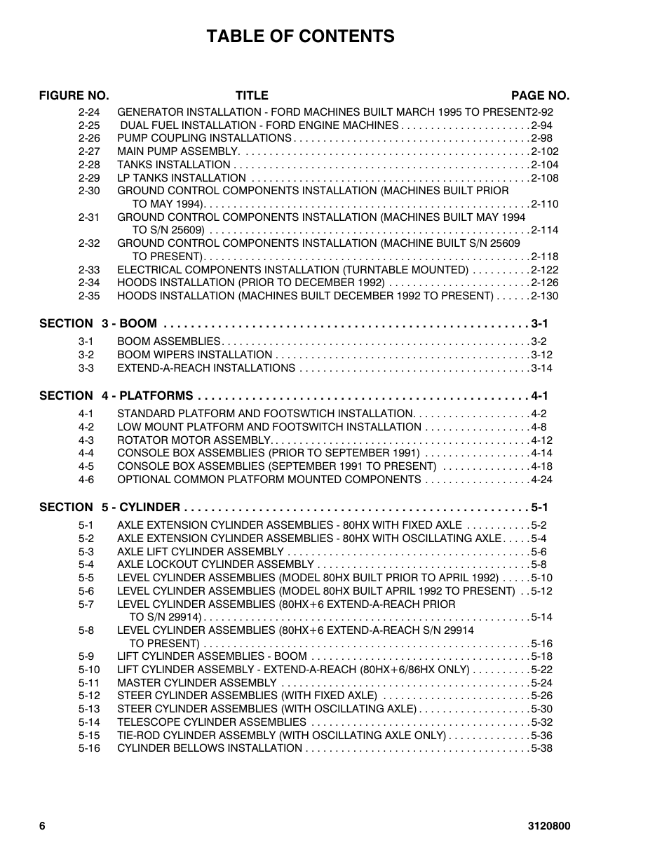 JLG 80HX_HX+6 Parts Manual User Manual | Page 6 / 380