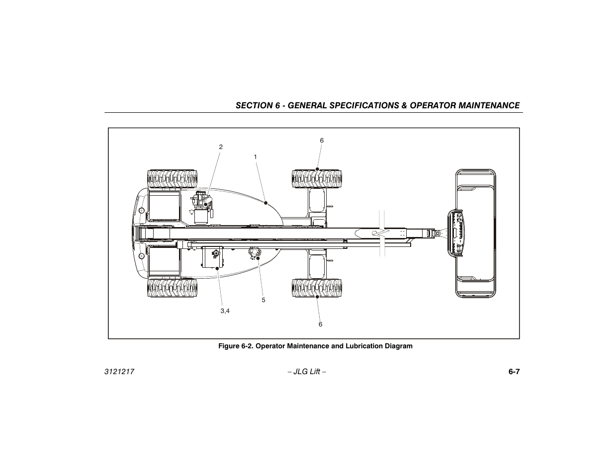 Operator maintenance and lubrication diagram -5 | JLG M600 Operator Manual User Manual | Page 87 / 102