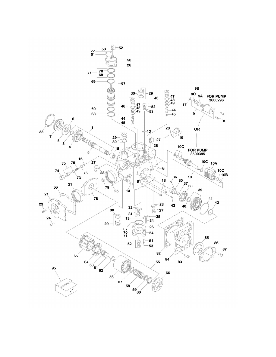 Figure 2-16. piston pump assembly | JLG 510AJ Parts Manual User Manual | Page 116 / 294