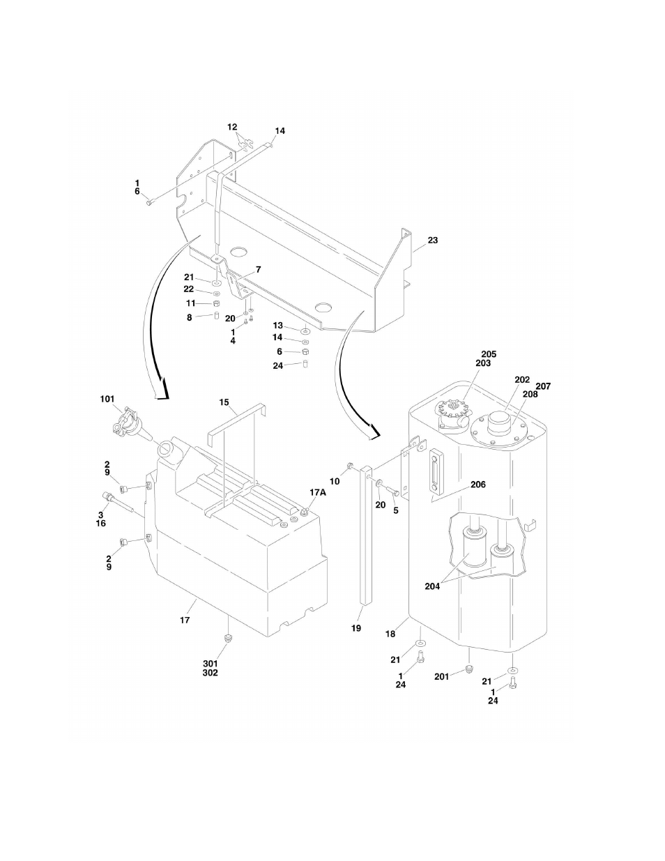 Figure 2-18. tank installations | JLG 510AJ Parts Manual User Manual | Page 124 / 294