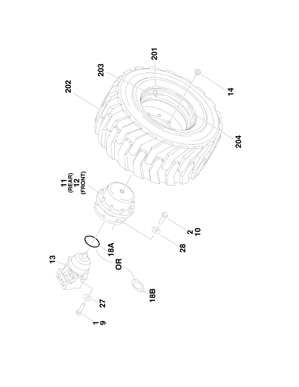 Figure 1-2. tire and wheel drive installations | JLG 510AJ Parts Manual User Manual | Page 14 / 294