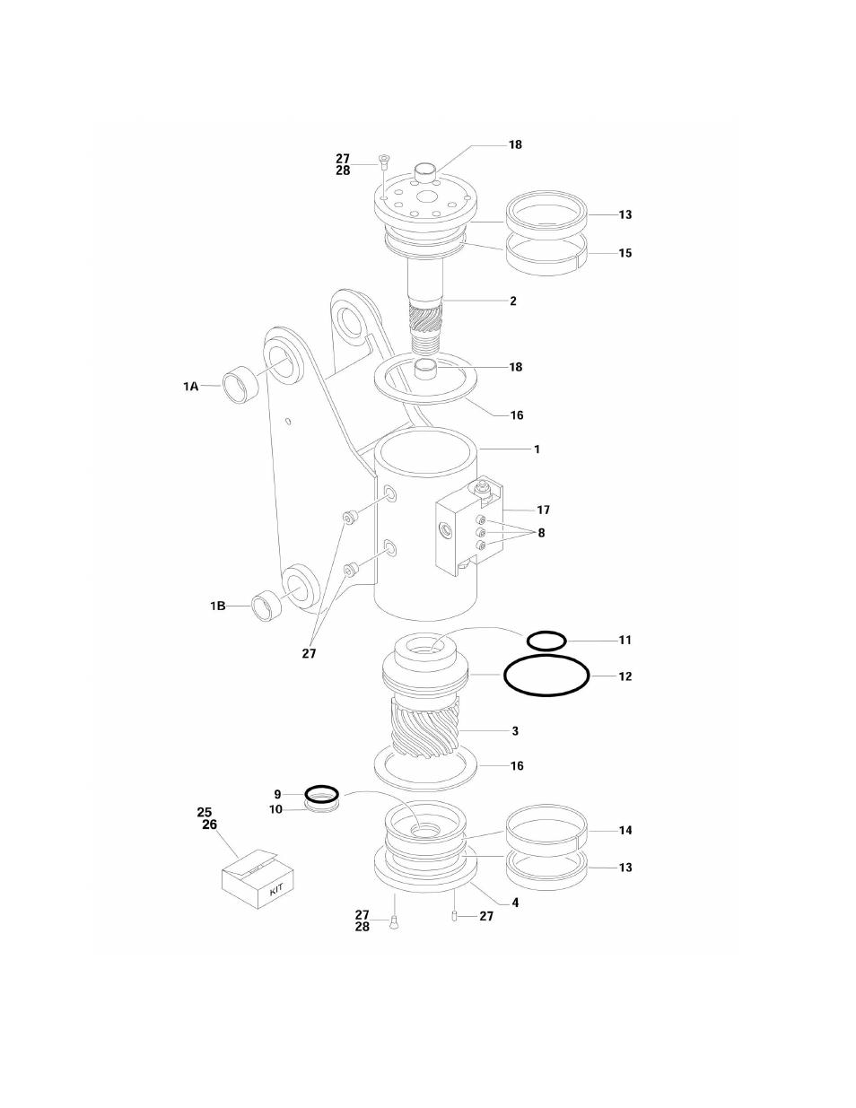 Figure 3-4. rotator assembly | JLG 510AJ Parts Manual User Manual | Page 162 / 294