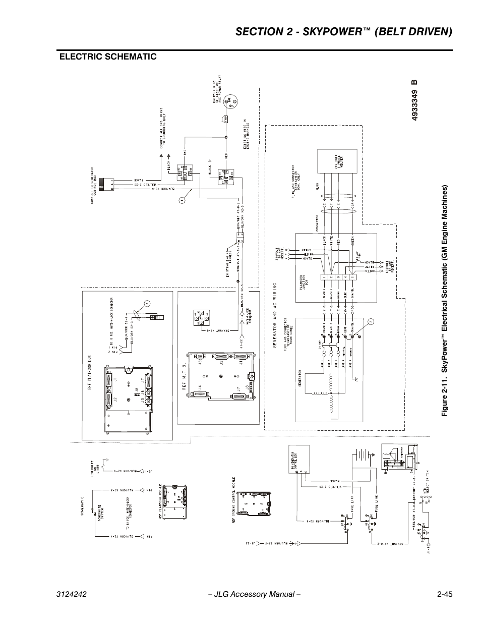 Electric schematic | JLG Workstation in the Sky-Boom Lifts User Manual | Page 73 / 132