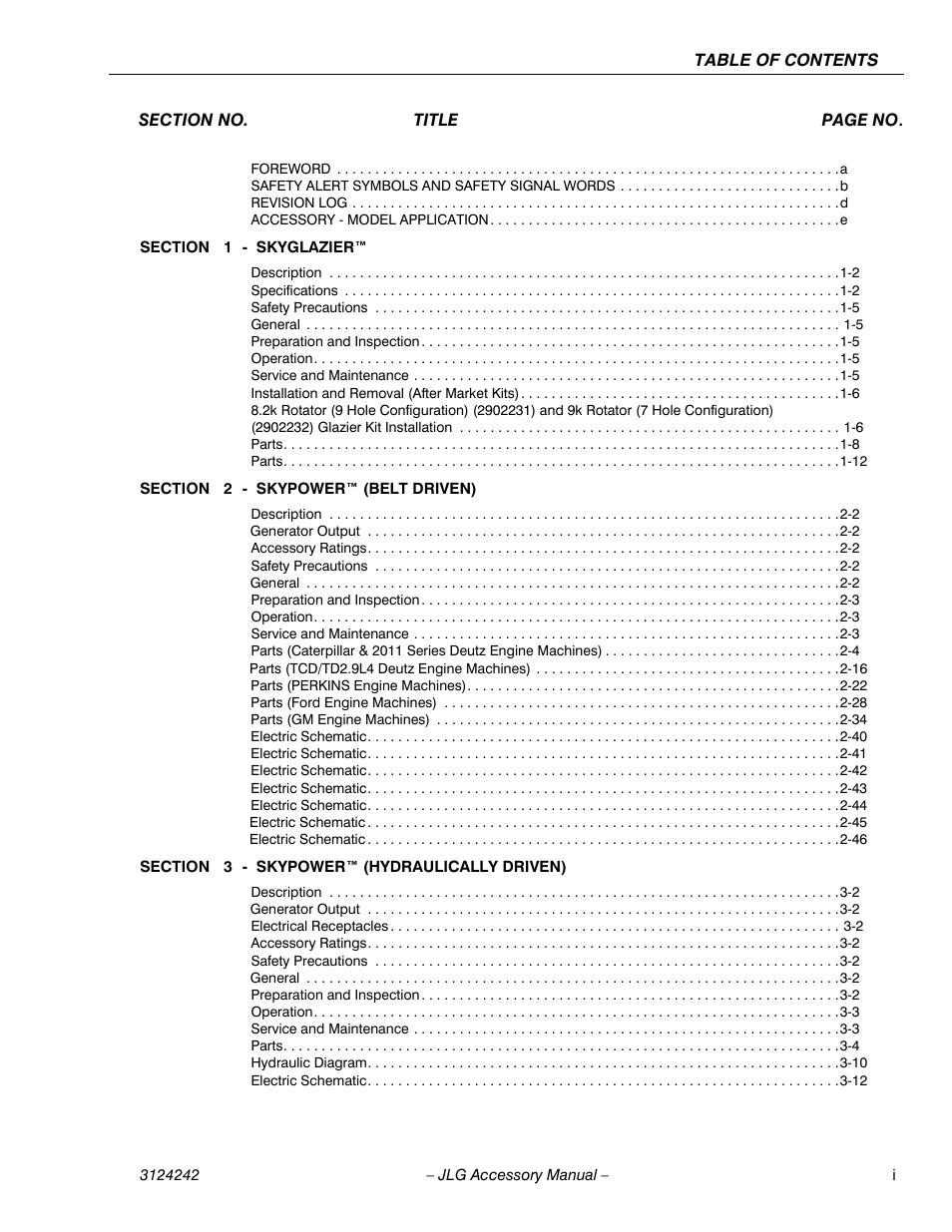 JLG Workstation in the Sky-Boom Lifts User Manual | Page 9 / 132