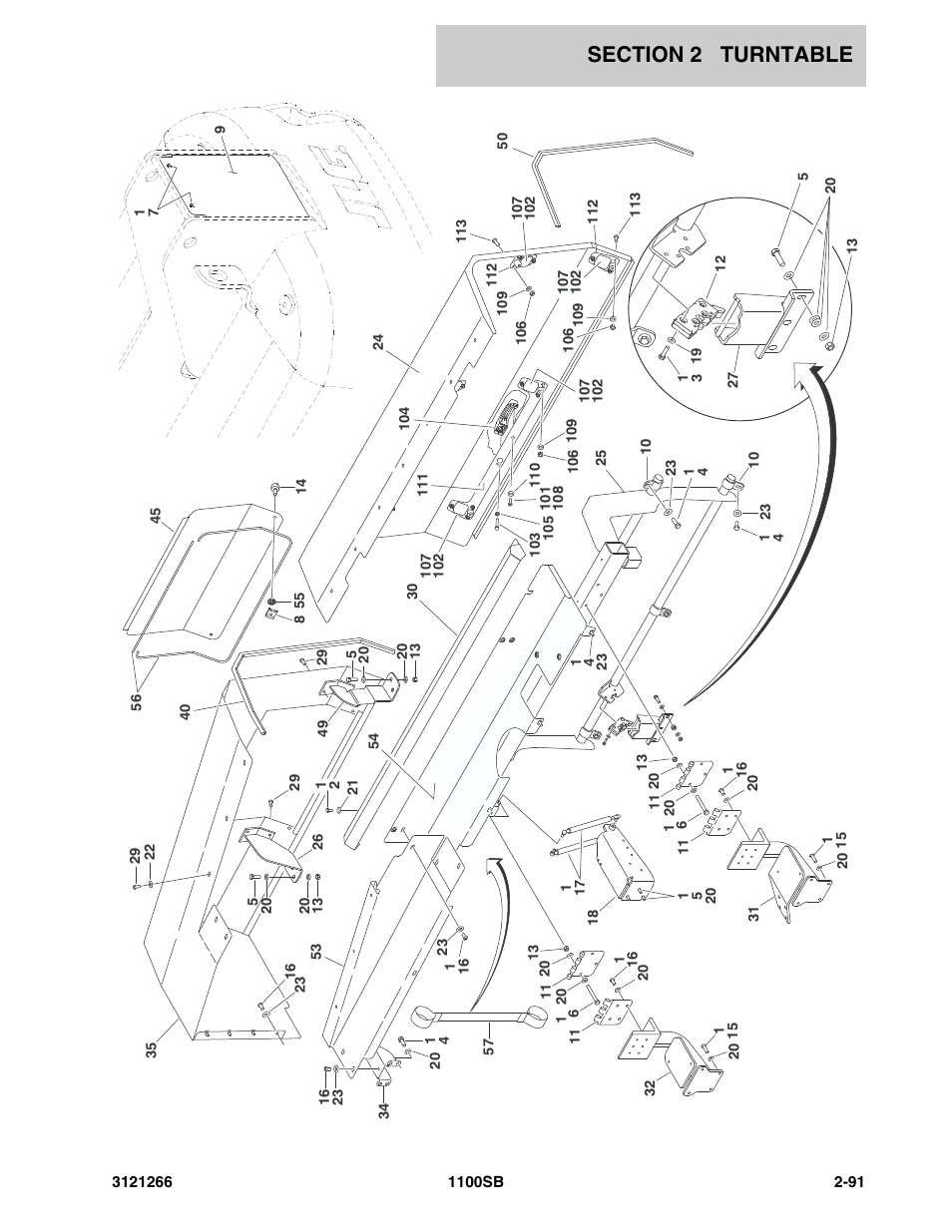 JLG 1100SB Parts Manual User Manual | Page 123 / 276