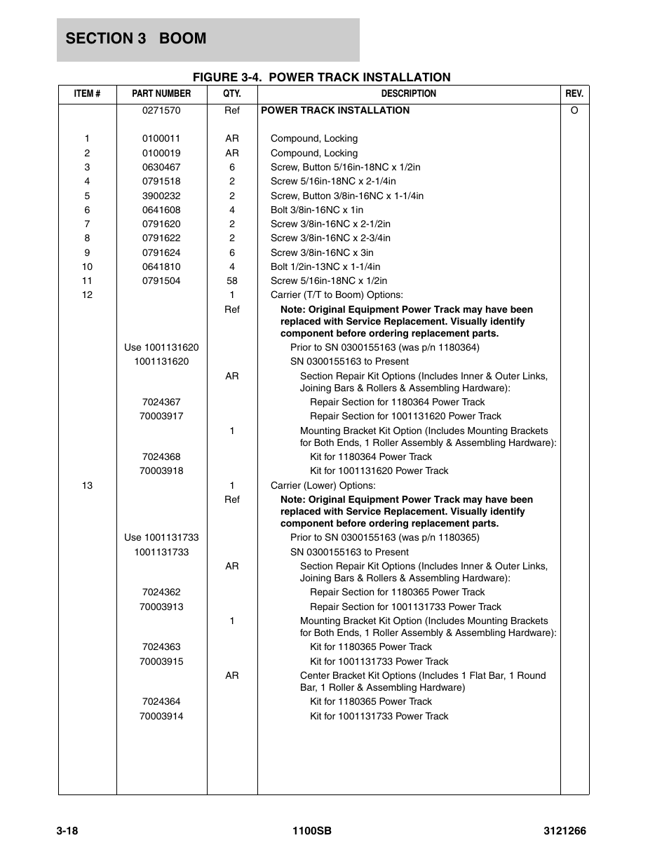 JLG 1100SB Parts Manual User Manual | Page 154 / 276