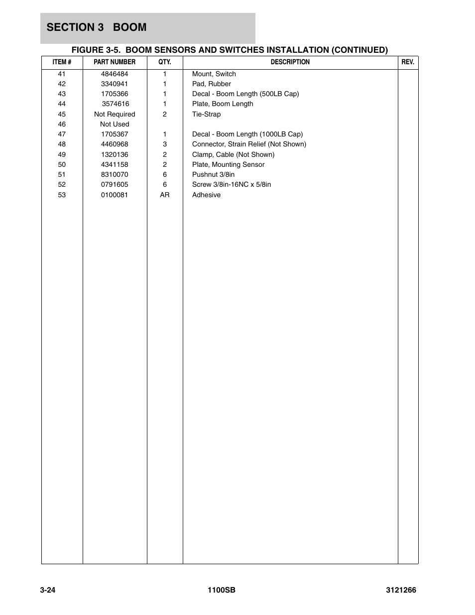 JLG 1100SB Parts Manual User Manual | Page 160 / 276