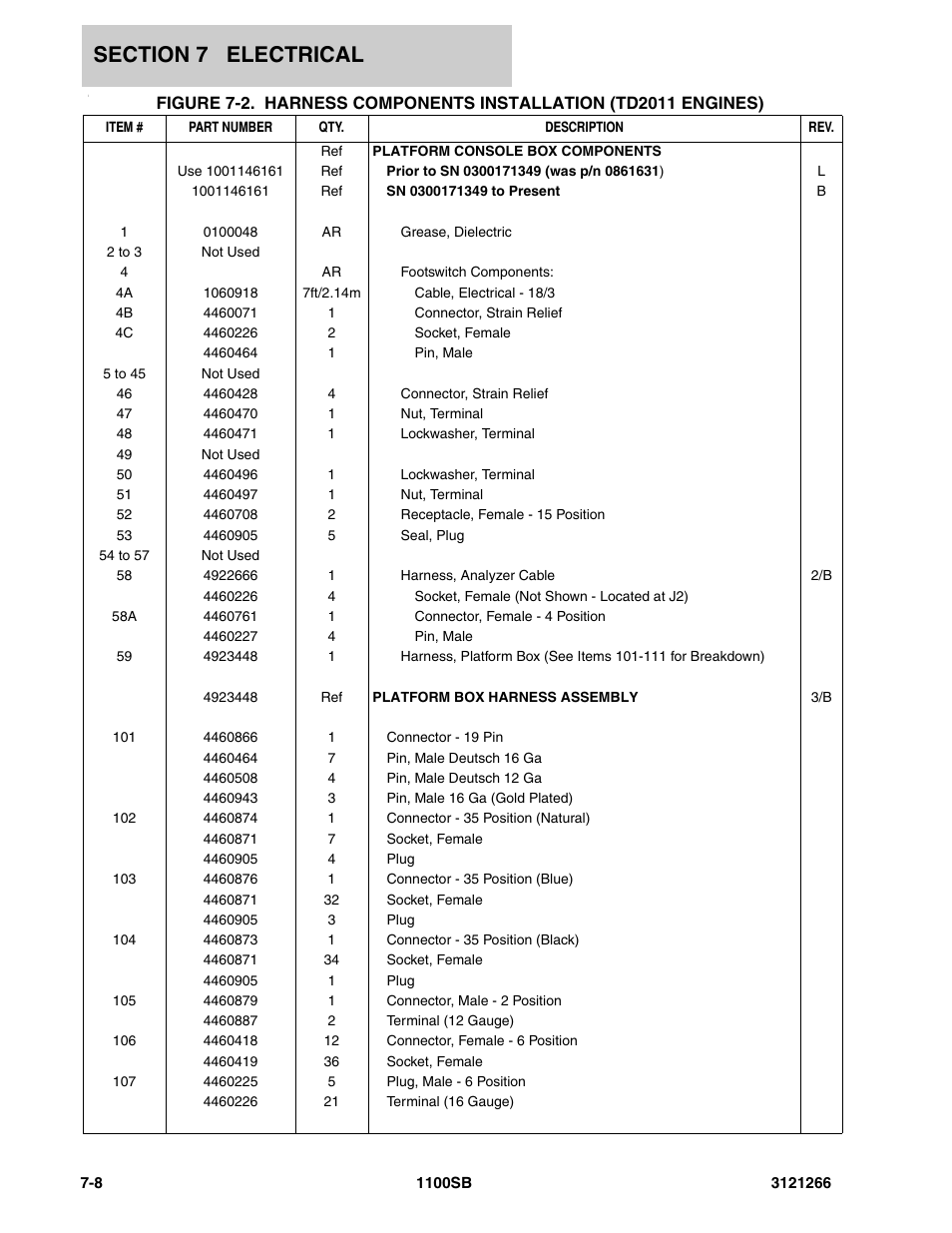 JLG 1100SB Parts Manual User Manual | Page 226 / 276