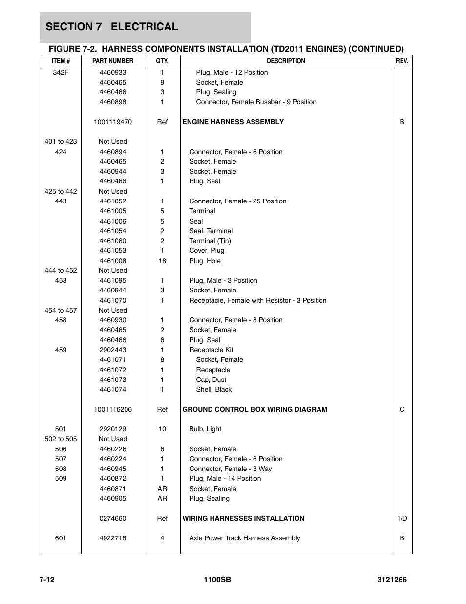 JLG 1100SB Parts Manual User Manual | Page 230 / 276