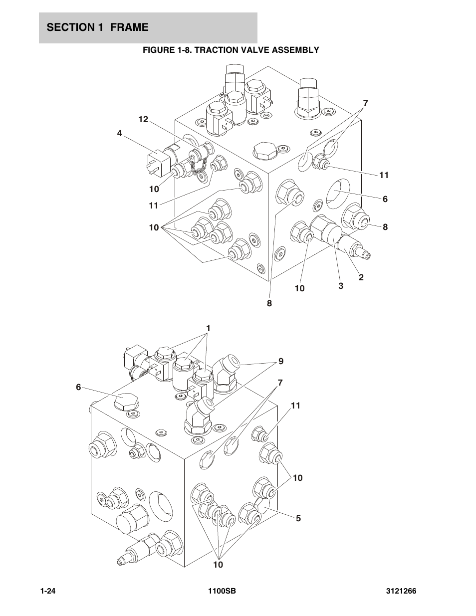 Figure 1-8. traction valve assembly | JLG 1100SB Parts Manual User Manual | Page 30 / 276