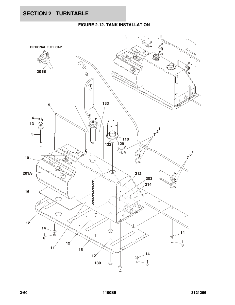 Figure 2-12. tank installation | JLG 1100SB Parts Manual User Manual | Page 92 / 276