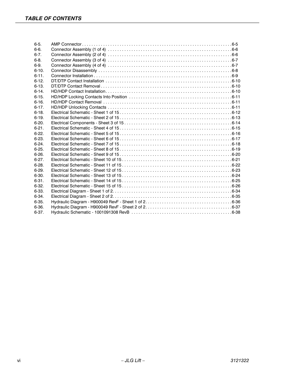 JLG 67SL Service Manual User Manual | Page 10 / 152