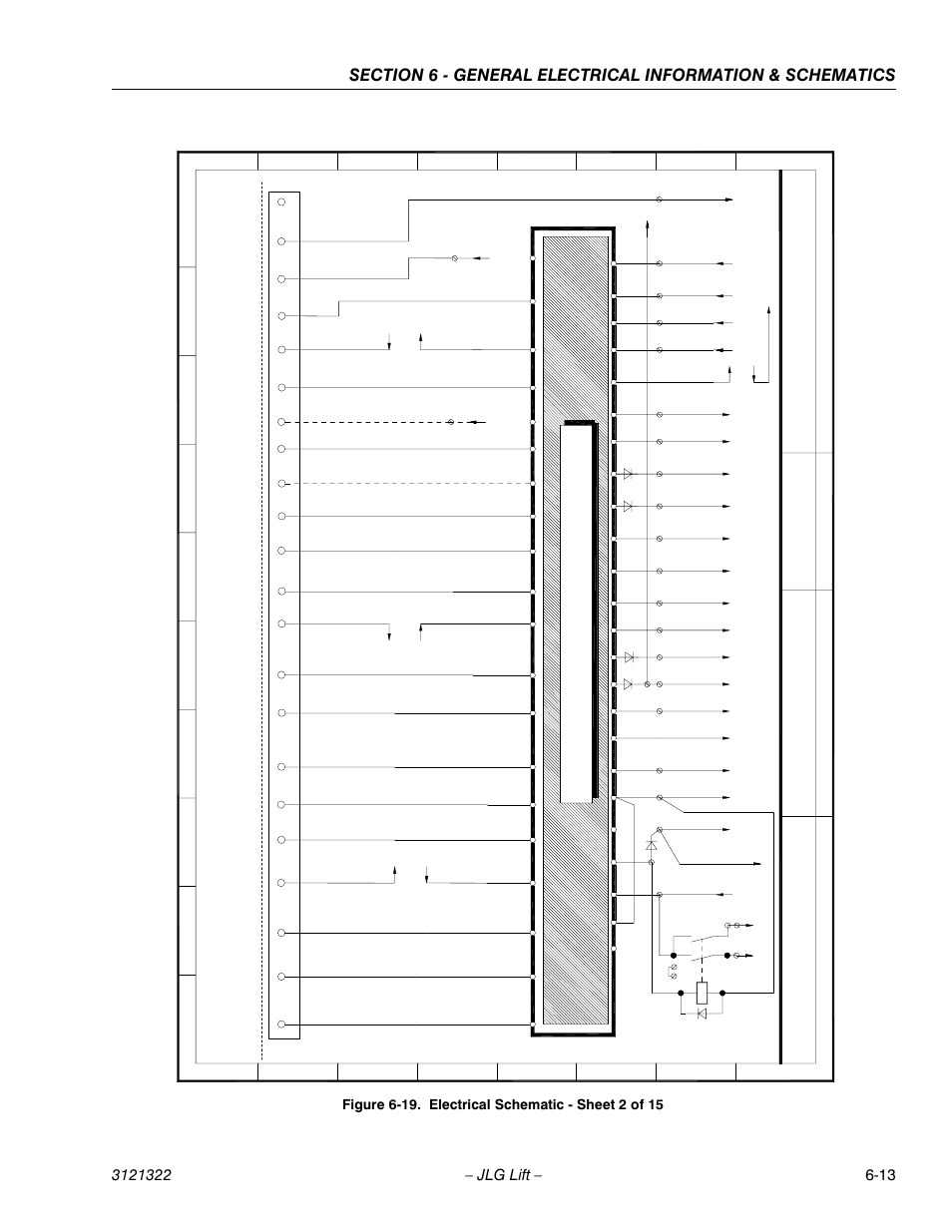 Electrical schematic - sheet 2 of 15 -13, Circuit board complex 2, Liftlux | Circu it boar d, Sche ma ti c e lect r ic al, Cd e f, Diesel 80 sl / 67 sl, 65 j | JLG 67SL Service Manual User Manual | Page 125 / 152