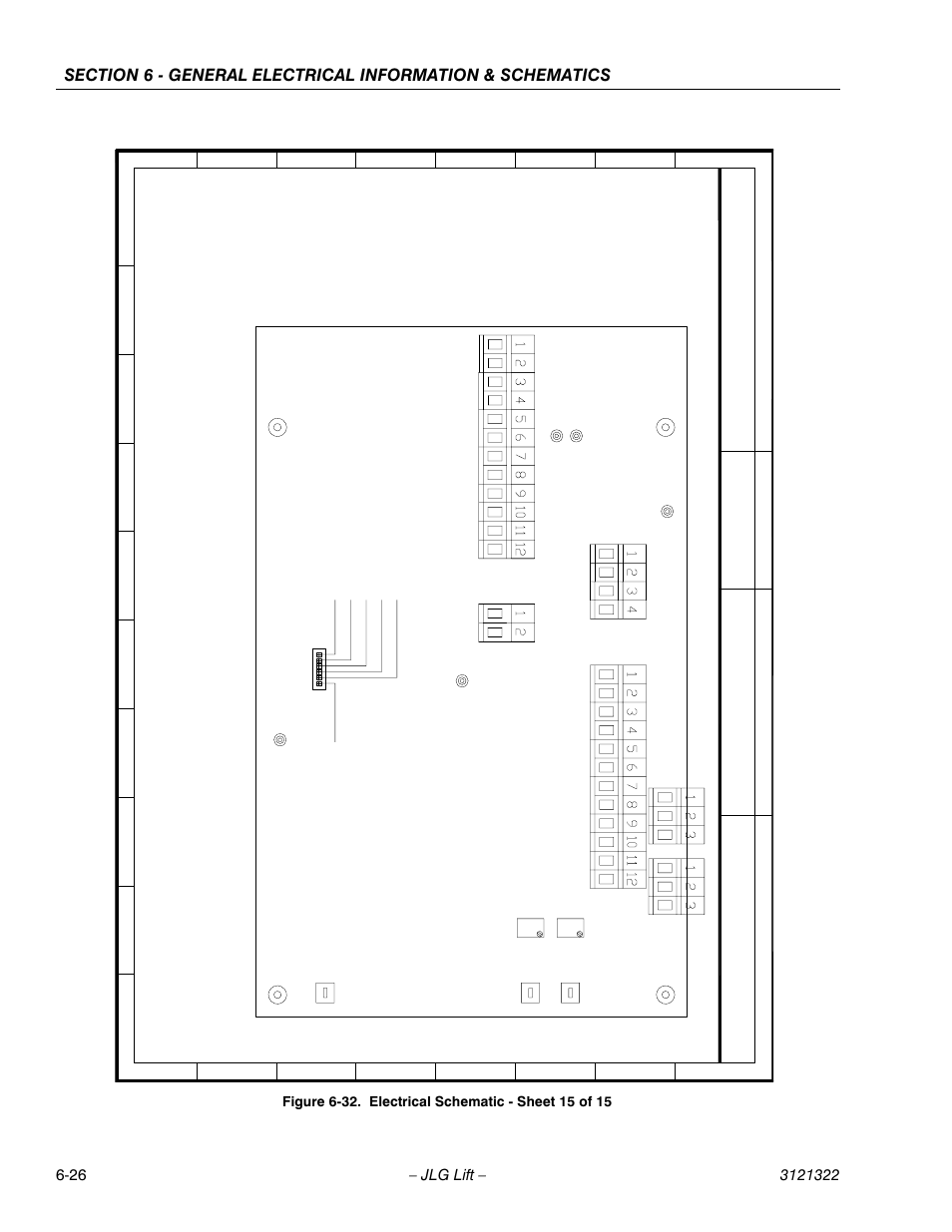 Electrical schematic - sheet 15 of 15 -26, Lift lux | JLG 67SL Service Manual User Manual | Page 138 / 152