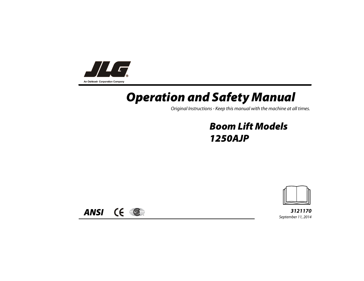 JLG 1250AJP Operator Manual User Manual | 132 pages