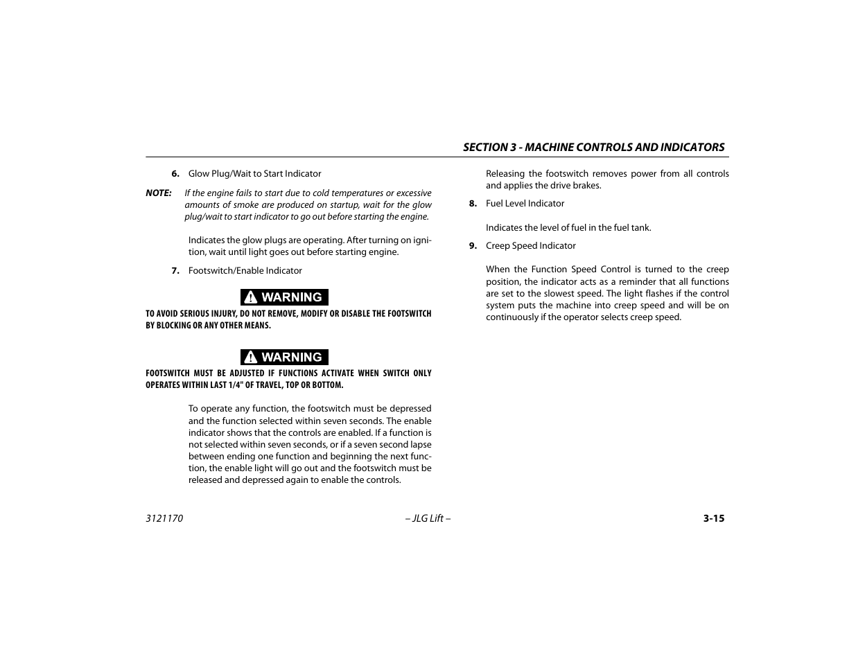 JLG 1250AJP Operator Manual User Manual | Page 53 / 132