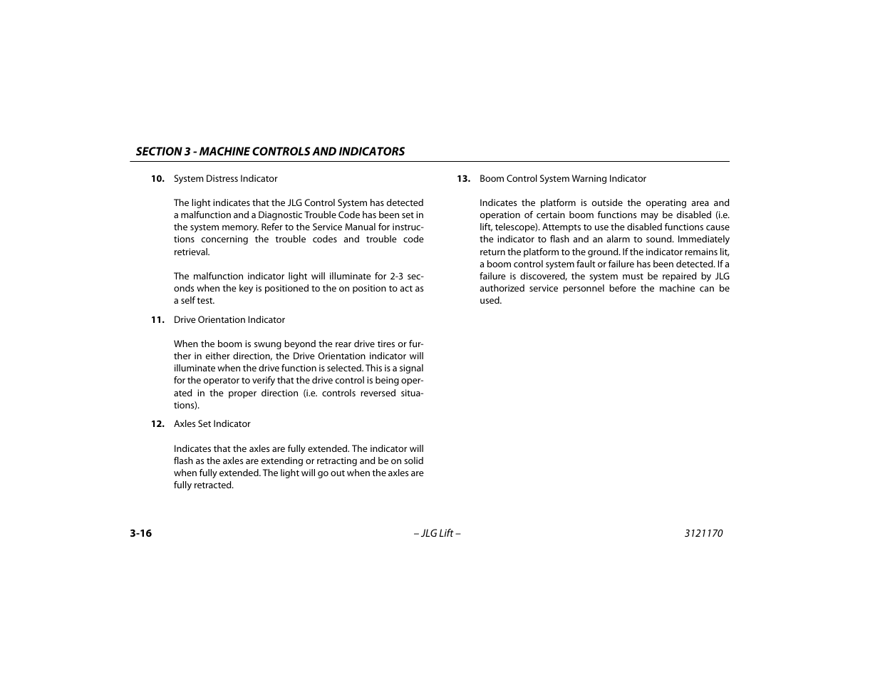 JLG 1250AJP Operator Manual User Manual | Page 54 / 132