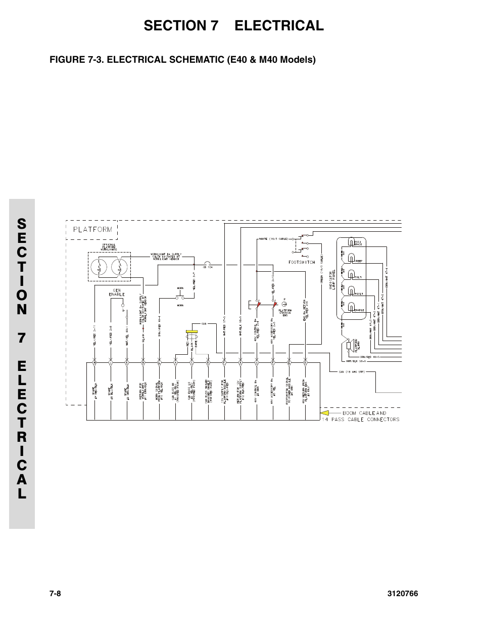 Electrical schematic (e40 & m40 models) -8 | JLG E45A_AJ ANSI Parts Manual User Manual | Page 164 / 206