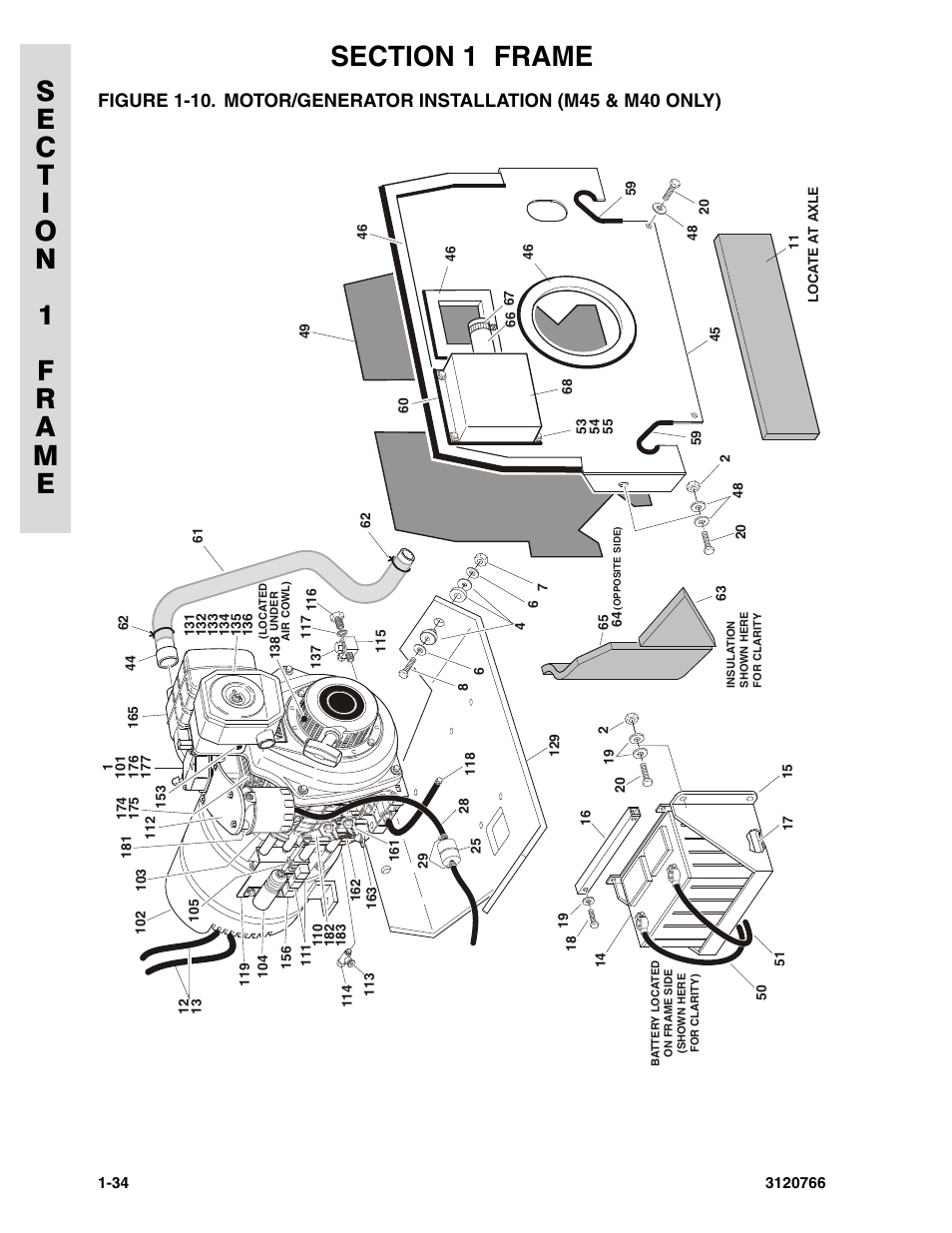 Motor/generator installation (m45 & m40 only) -34 | JLG E45A_AJ ANSI Parts Manual User Manual | Page 40 / 206