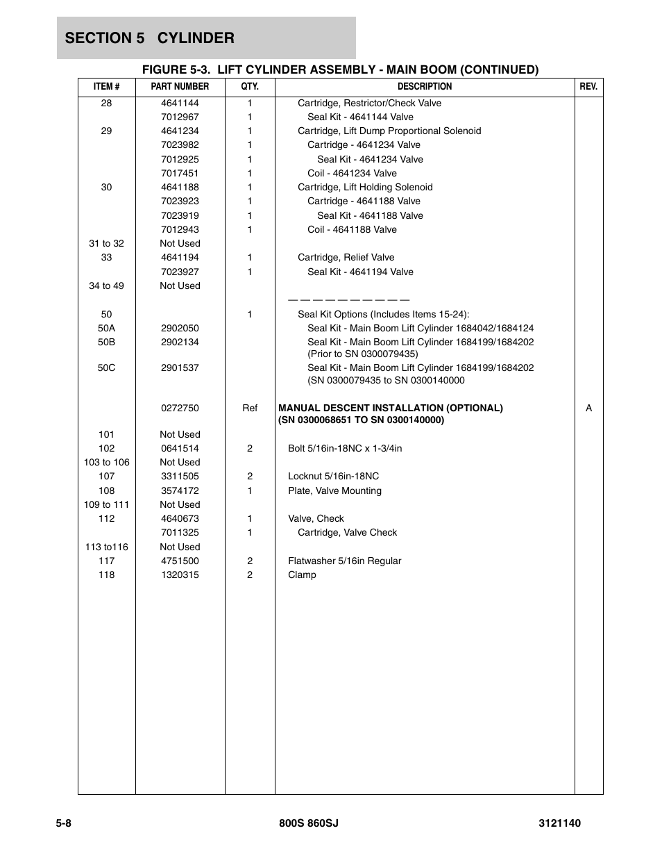 JLG 860SJ Parts Manual User Manual | Page 298 / 446