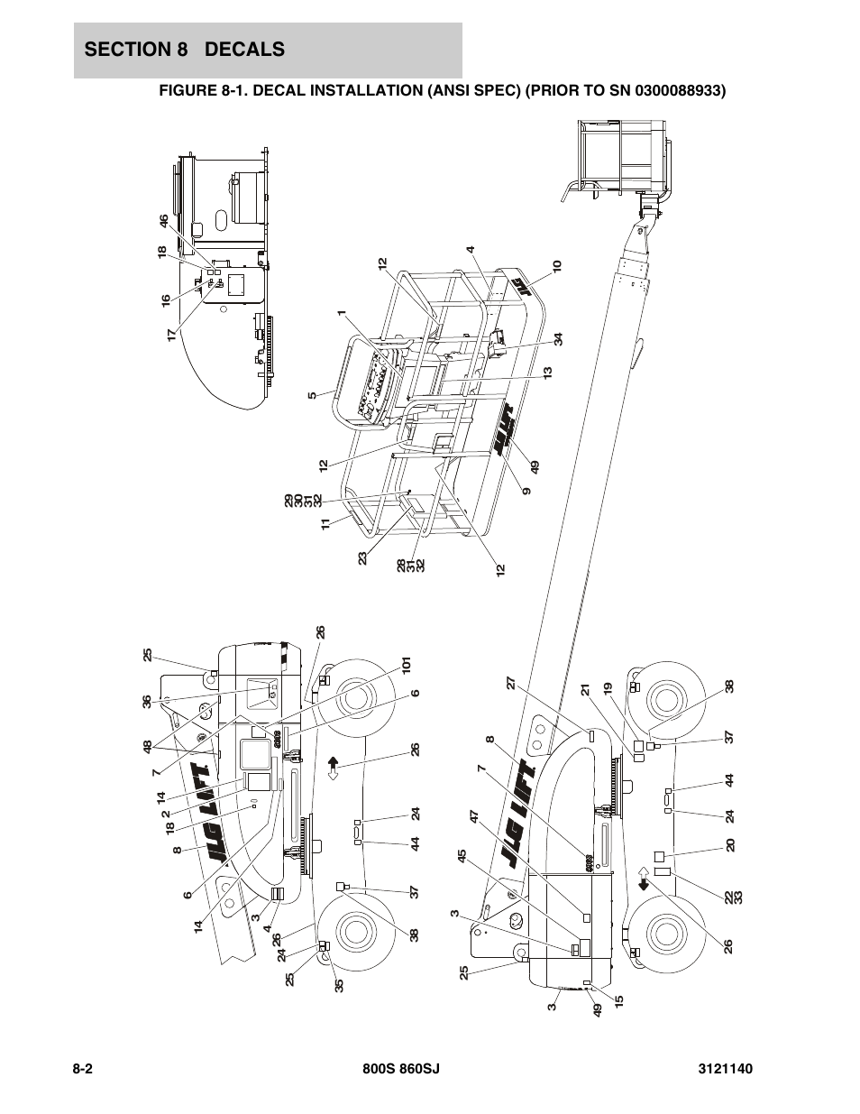 JLG 860SJ Parts Manual User Manual | Page 386 / 446