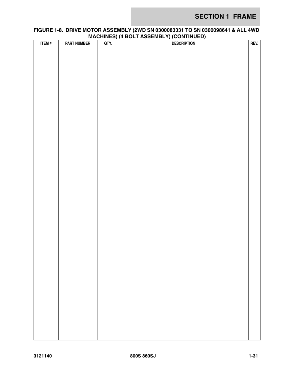 JLG 860SJ Parts Manual User Manual | Page 39 / 446