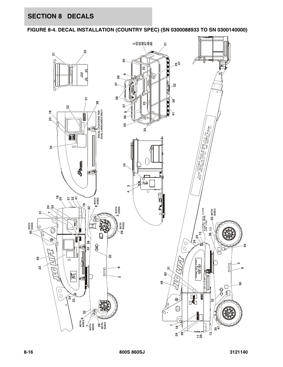 Decal i | JLG 860SJ Parts Manual User Manual | Page 400 / 446