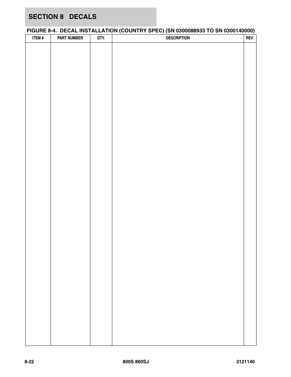 JLG 860SJ Parts Manual User Manual | Page 406 / 446