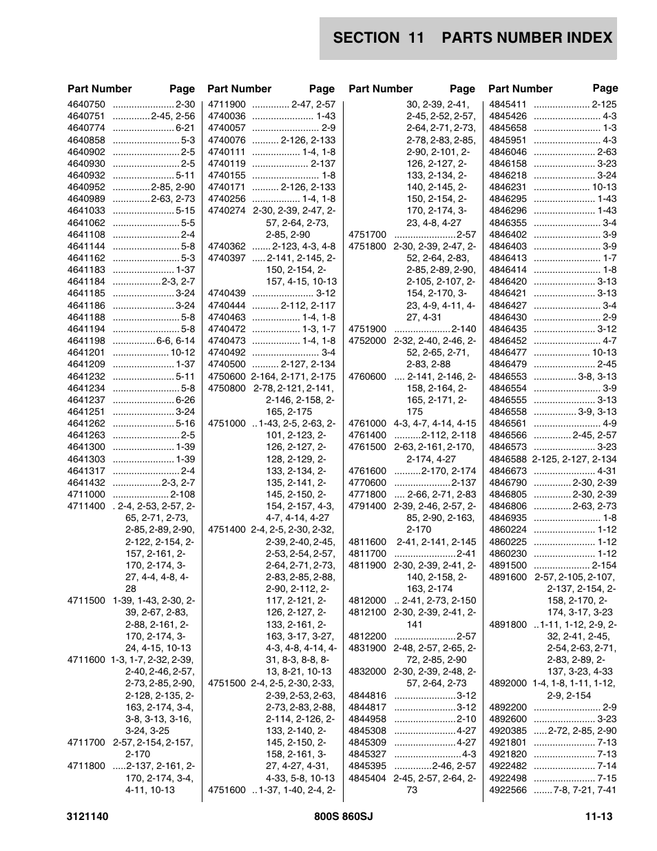 JLG 860SJ Parts Manual User Manual | Page 437 / 446