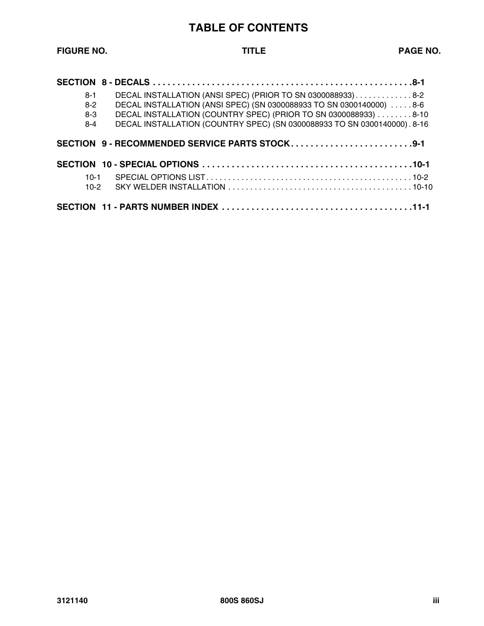 JLG 860SJ Parts Manual User Manual | Page 7 / 446