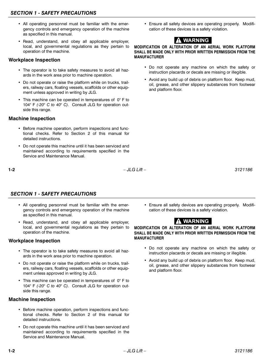 JLG SSV10 Operator Manual User Manual | Page 12 / 94