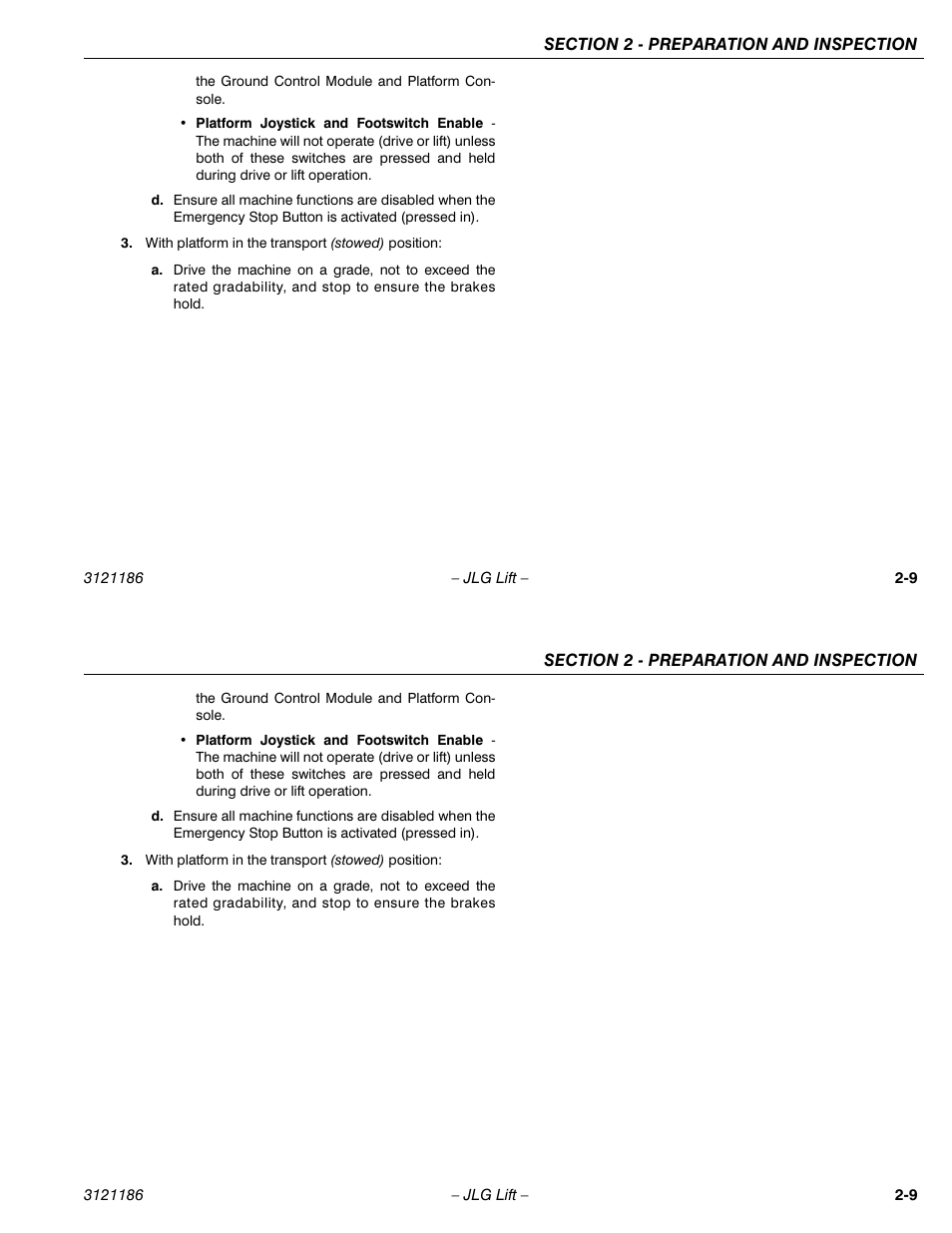 JLG SSV10 Operator Manual User Manual | Page 27 / 94