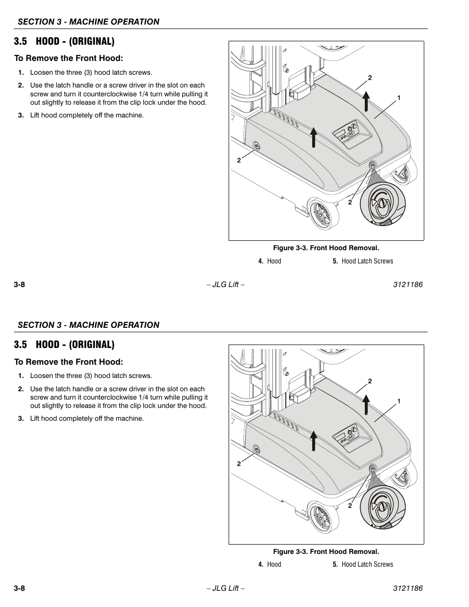 5 hood - (original) | JLG SSV10 Operator Manual User Manual | Page 36 / 94