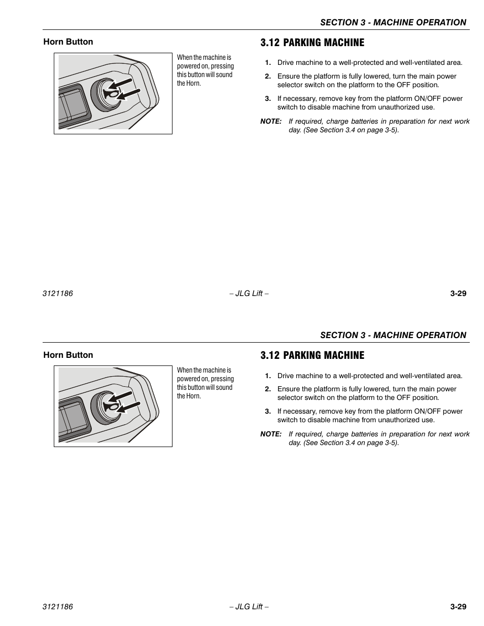 12 parking machine | JLG SSV10 Operator Manual User Manual | Page 57 / 94
