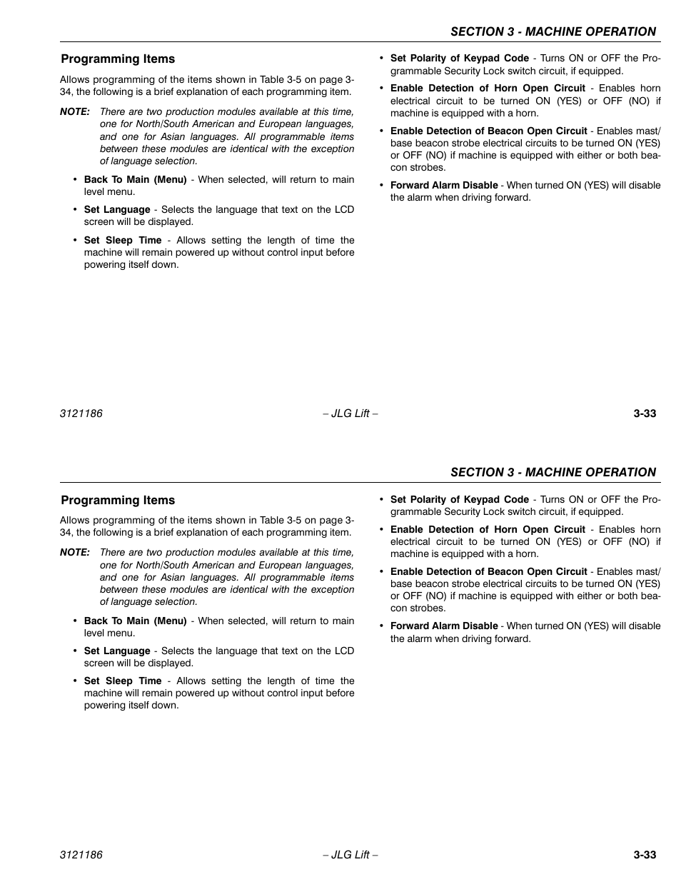 JLG SSV10 Operator Manual User Manual | Page 61 / 94