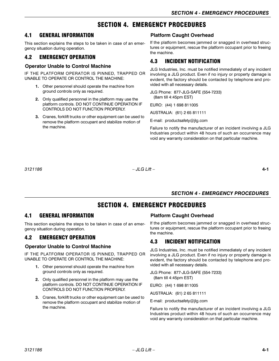 JLG SSV10 Operator Manual User Manual | Page 79 / 94