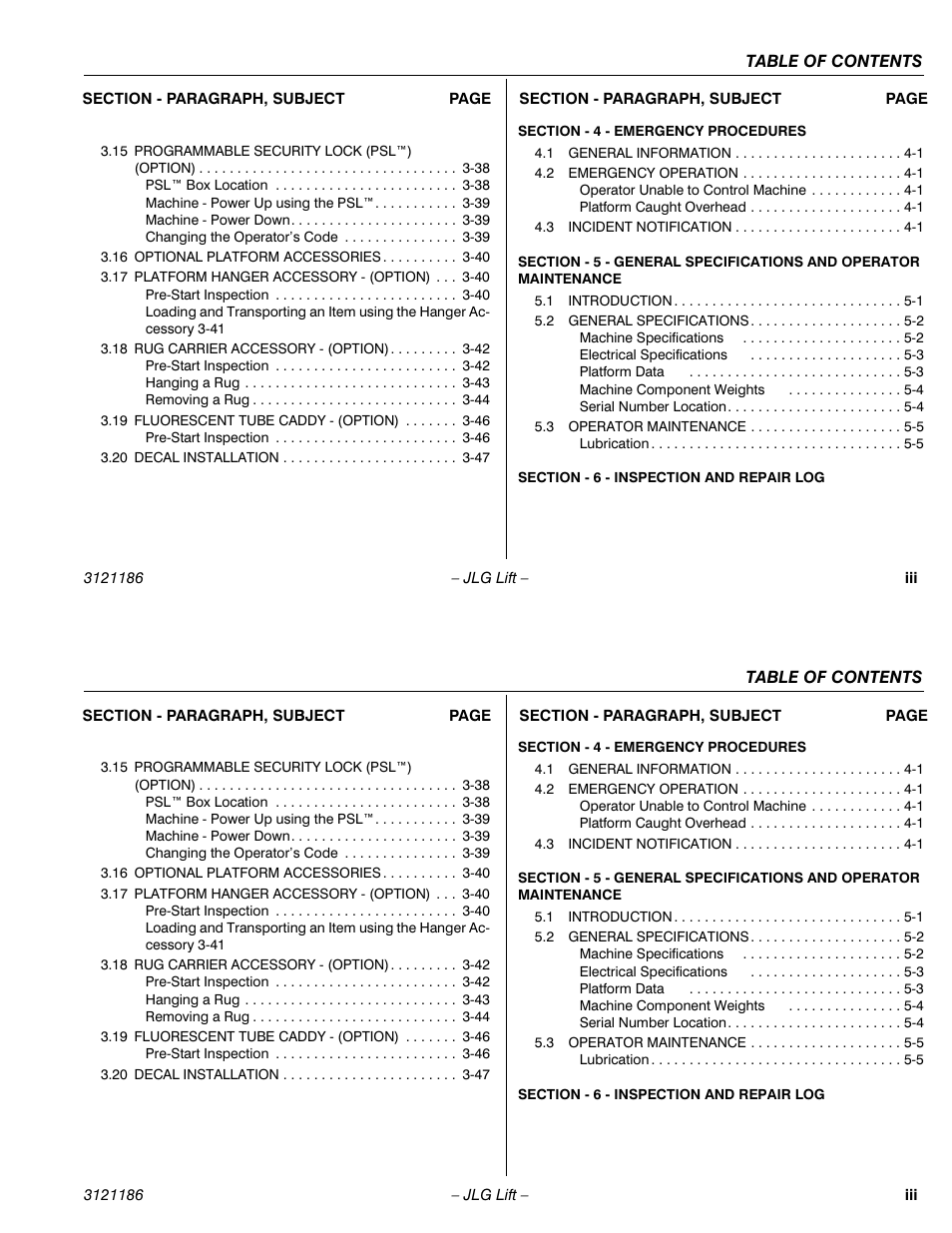 JLG SSV10 Operator Manual User Manual | Page 9 / 94