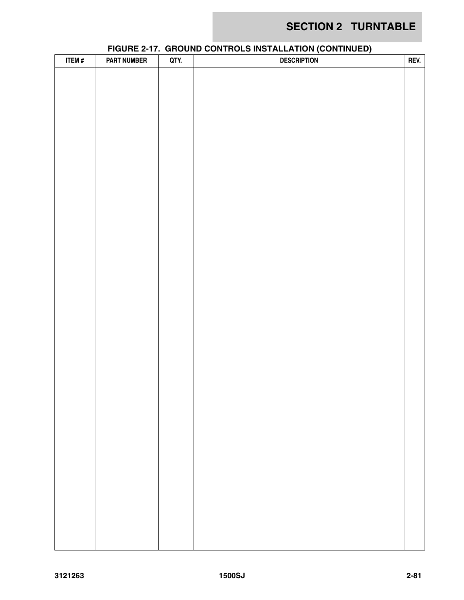 JLG 1500SJ Parts Manual User Manual | Page 115 / 332