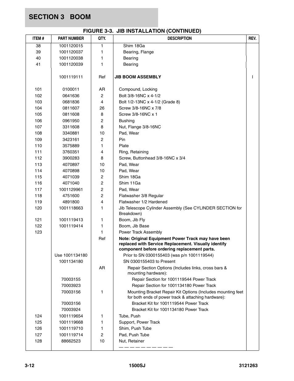 JLG 1500SJ Parts Manual User Manual | Page 160 / 332