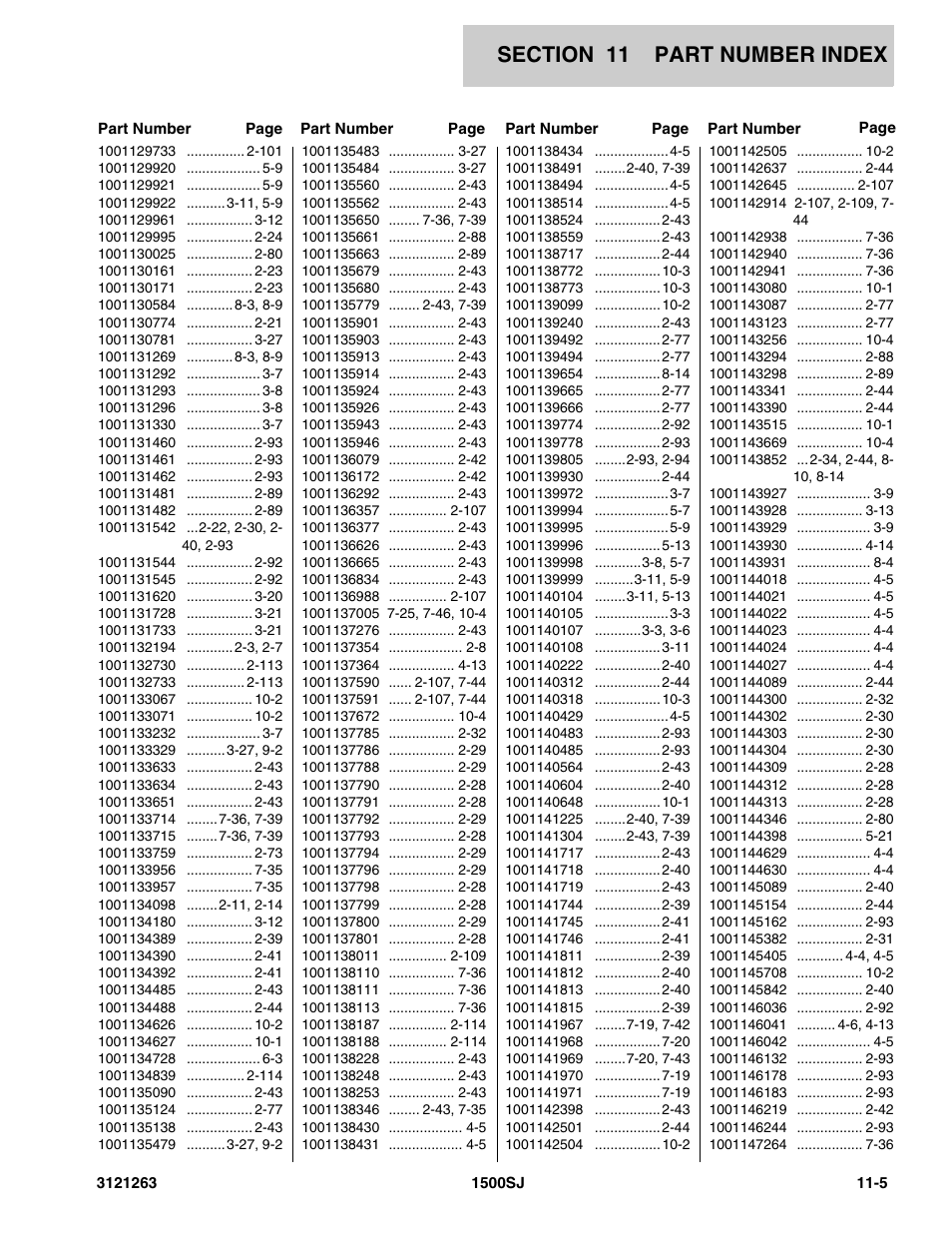 JLG 1500SJ Parts Manual User Manual | Page 319 / 332
