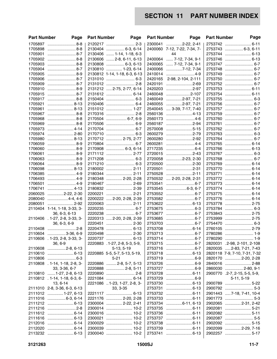 JLG 1500SJ Parts Manual User Manual | Page 321 / 332