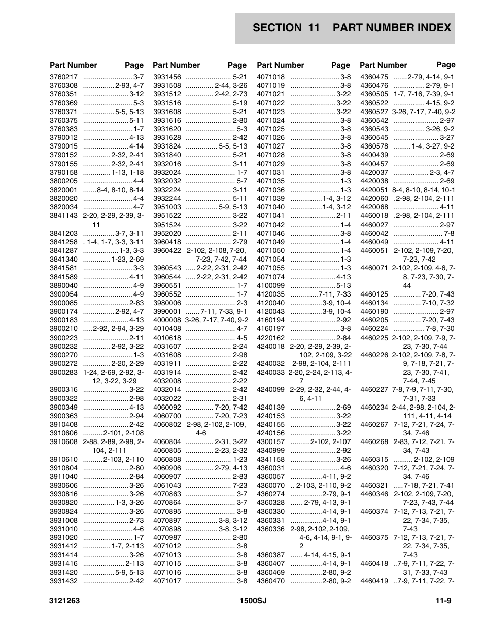 JLG 1500SJ Parts Manual User Manual | Page 323 / 332