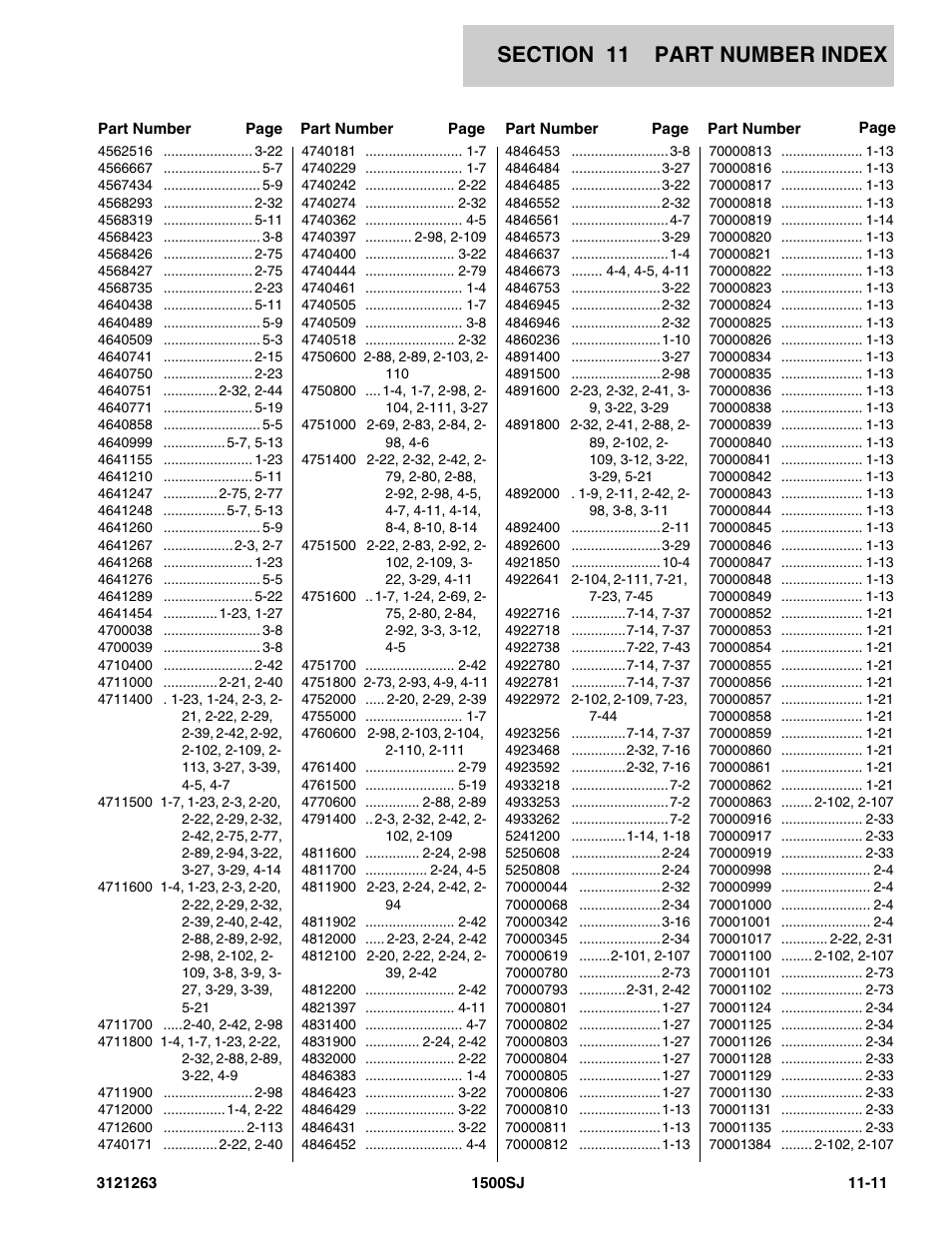 JLG 1500SJ Parts Manual User Manual | Page 325 / 332