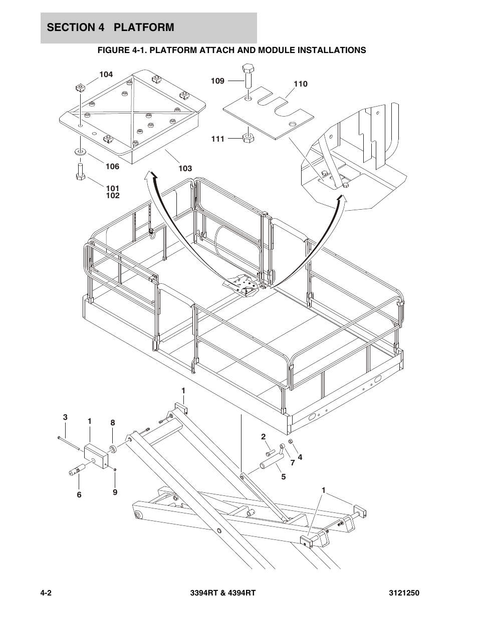 JLG 4394RT Parts Manual User Manual | Page 126 / 244