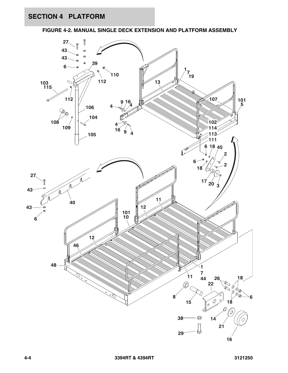 JLG 4394RT Parts Manual User Manual | Page 128 / 244