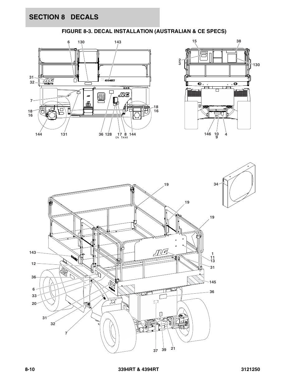 JLG 4394RT Parts Manual User Manual | Page 224 / 244