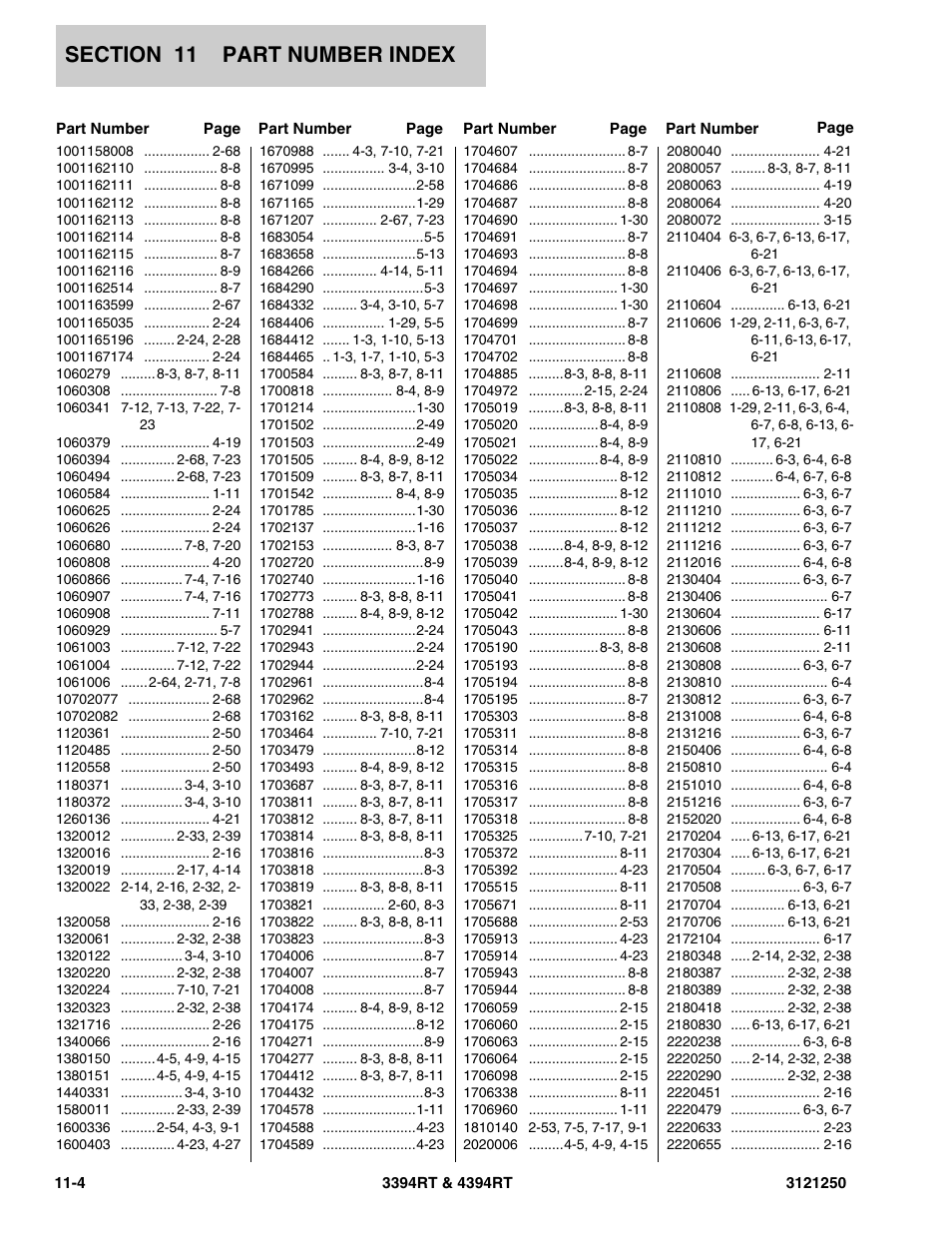 JLG 4394RT Parts Manual User Manual | Page 236 / 244