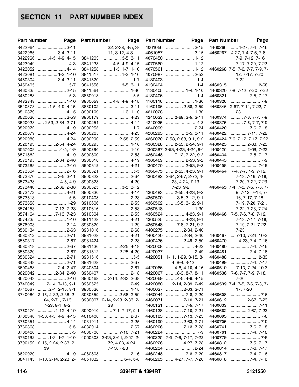 JLG 4394RT Parts Manual User Manual | Page 238 / 244