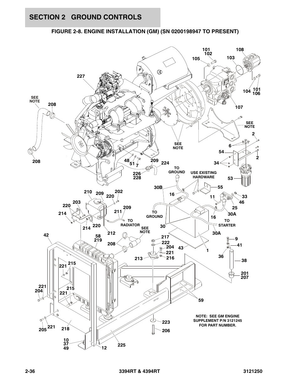Engine installati | JLG 4394RT Parts Manual User Manual | Page 72 / 244